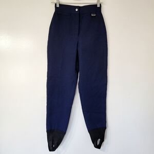 Vintage White Stag Navy Blue Ski Pants Size Small